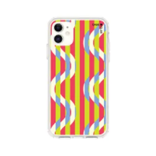 iPhone 11 Clear Case Multi Color Illusioned Freeform (88528790006278852879937305)