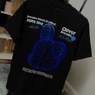 เสื้อยืด สกีนลาย CLOVER Unisex  ผ้าCOTTON 100% USA ใส่สบาย ครบไซต์ S-7XL