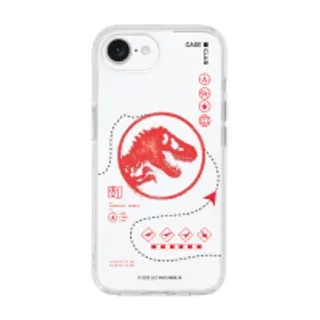 iPhone 16e Clear Case Jurassic Red Map (88528797536848852879000054)