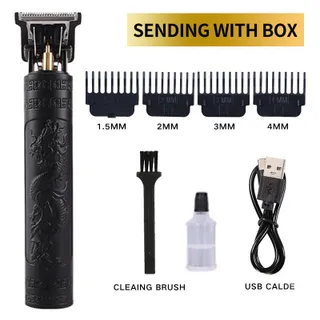 ปัตตาเลี่ยนไฟฟ้าแบบมืออาชีพที่มีการชาร์จ USB และหวีปรับได้