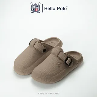 Hello Polo รองเท้าเปิดส้น รองเท้าแตะแบบสวมแฟชั่น EVA พื้นนิ่ม สวมใส่สบาย Unisex Size 36-45 รุ่น HP8047