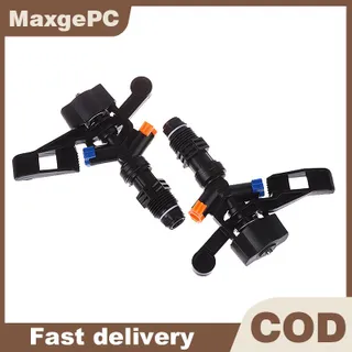 MaxgePC หัวฉีดสปริงเกลอร์น้ำสองรูหมุนได้360องศาหัวฉีดสปริงเกลอร์รดน้ำสนามหญ้า