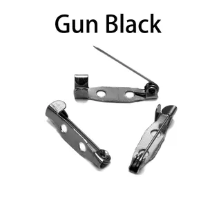 เข็มกลัดเงินสีทองจำนวน50ชิ้น/ล็อตเข็มกลัดฐานเปล่าการตั้งค่า Tudung สำหรับช่อดอกไม้งานแต่งงานแบบ DIY อุปกรณ์ทำเครื่องประดับแฟชั่น