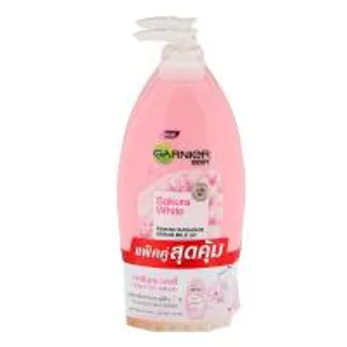 การ์นิเย่บอดี้โลชั่นซากุระไวท์ 400มล. แพค 2 Garnier Body Lotion Sakura White Pack2 400ml. (8850434172437)