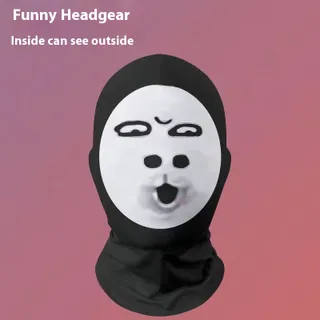KUNOISE หัวใหญ่ผ้าห่มลายต่างๆนมมังกร Tamping ที่แข็งแกร่ง Belia หน้ากากอินดี้ตัวตลกแมวอ้วนตลกโอ้ Spof Headgear ตลก