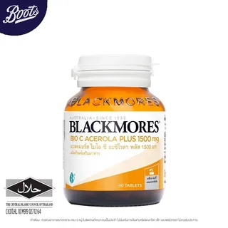 Blackmores แบลคมอร์ส ไบโอ ซี อะซีโรลา พลัส 1500 มก. 40 เม็ด