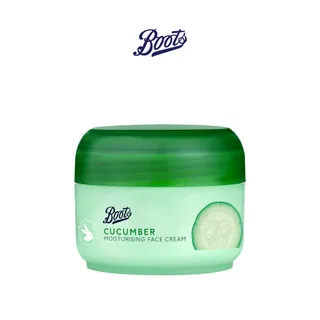 Boots Cucumber Moisturising Face Cream บู๊ทส์ คิวคัมเบอร์ มอยเจอร์ไรซิ่ง เฟซ ครีม 100มล.