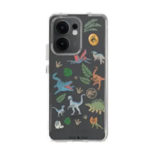 Oppo Reno 13F Clear Case Jurassic Cute Dinosaur (88528796061028852879000078)