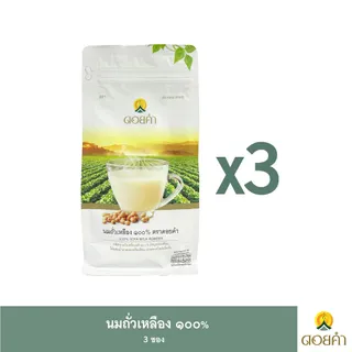 ดอยคำ นมถั่วเหลือง ๑๐๐% 400 กรัม (3 ซอง)