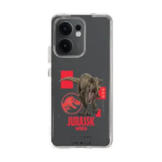 Oppo Reno 13F Clear Case Jurassic T-Rex Attack (88528796061028852879000085)
