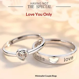 Muse Harbor แหวนคู่รักลายหัวใจว่าง ดีไซน์หรูหรา เหมาะสำหรับคู่รักที่อยากแสดงความรักตลอดไป