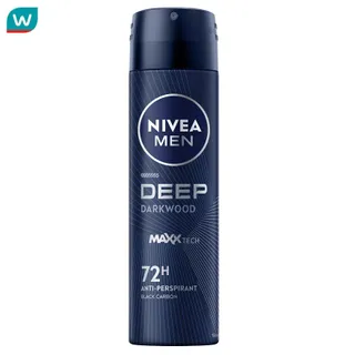 Nivea นีเวีย เมน ดิโอ สเปรย์ ดีพ ดาร์กวูด 150 มล. ผู้ชาย สเปรย์ ลดเหงื่อ ระงับกลิ่นกาย