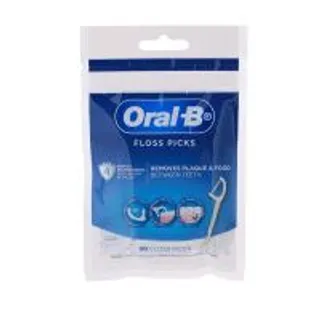 ออรัลบีไหมขัดฟันแบบมีด้ามจับ 30ชิ้น Oral B Floss Picks 30pcs. (4987176117595)