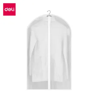 Deli ถุงคลุมเสื้อผ้า ถุงใส่สูท ที่คลุมเสื้อผ้า มีซิปด้านหน้า ป้องกันฝุ่น กันเปื้อน กันน้ำ  จัดระเบียบตู้เสื้อผ้า ClothingDustBag