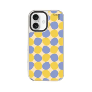 iPhone 16 Mirror Case MagSafe Yellow Stack Polka Dots (88528799927178852879902839)