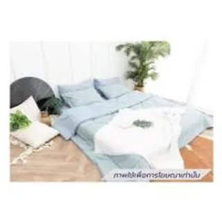 ชุดผ้าปูที่นอน 6 ฟุต (ชุด 6 ชิ้น) SANTA BEDDING สี LIGHT BLUE/LIGHT GREEN (1292692)