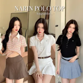 NARIN POLO TOP : เสื้อโปโลกระดุมเงิน longsaidoo_