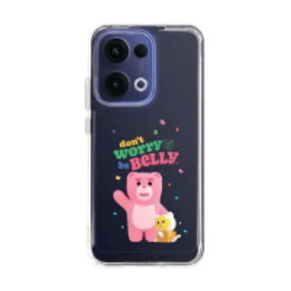 Oppo Reno 13 Clear Case Bellygom Go-cat Don't Worry be Belly (88528796727018852879470338)