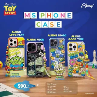 [For iPhone Aliens] Aliens Collection เคสสำหรับไอโฟน เคสมีMagnet แถมฟรี Griptok หรือ Strap สายห้อย เคสกันรอยกันกระแทก เคสพรีเมียม ลายเอเลี่ยน ลิขสิทธิ์แท้จากDisney Pixar