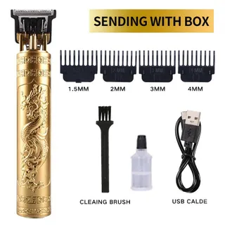SEA JJT ปัตตาเลี่ยนไฟฟ้าแบบมืออาชีพที่มีการชาร์จ USB และหวีปรับได้