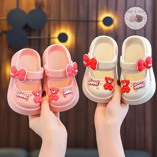 ใหม่ รองเท้าแมรี่แจนเด็ก รองเท้าหมีเบอร์รี่ รองเท้าหัวโตแฟชั่น ลายน่ารักๆ วัสดุEVA DDX29