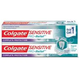 คอลเกตยาสีฟันเซนซิทีฟโปรริลีฟคอมพลีทโปรเทคชั่น 110กรัม 1แถม1 Colgate Sensitive Pro Relief Complete Protection Toothpaste 110g. 1Free1 (8850006327647)