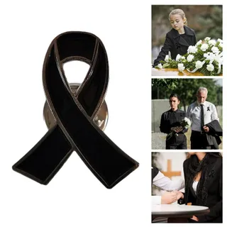 เข็มกลัดริบบิ้นสีดำ, เข็มกลัดป้ายไว้อาลัย, ป้ายไว้อาลัย, การเฉลิมฉลอง, ราชินี, 1 ชิ้น