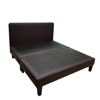 เตียงนอน ฐานเตียง 6 ฟุต 5 ฟุต 3.5 ฟุต รุ่น BS หุ้มหนัง สไตส์ญี่ปุ่น (ไม่รวมที่นอน)