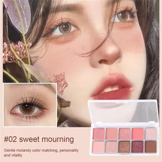 JIANGZHIB 13ชิ้นชุดแต่งหน้า LAMEILA10อายแชโดว์สี + คอนซีลเลอร์ SVMY + ลิปเคลือบริมฝีปากเสน่ห์ SVMY + Bobeini Eye สีดำ + 7แปรงชุดแต่งหน้าชุดเล็ก + ดินสอเขียนคิ้ว Laneila + อายไลเนอร์