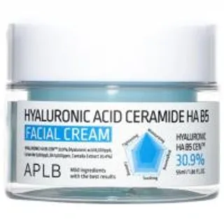 เอพีแอลบีไฮยาลูรอนิคแอซิดเซราไมด์เอชเอบี5ครีม 55มล. Aplb Hyaluronic Acid Ceramide Ha B5 Facial Cream 55ml. (8809874683164)