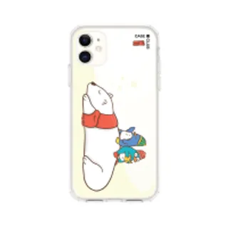 iPhone 11 Clear Case Polar Bear & Duo Penguin (88528790006278852879389272)