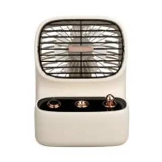 พัดลมพกพา Youmi Portable Mini Vintage Game Fan YF009 Cream (8859225000850)