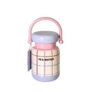 ขวดน้ำเก็บความร้อนเย็น รุ่น YES-WATER สแตนเลส 304 สีชมพู-ฟ้า ความจุ 420 มล. (K092941)