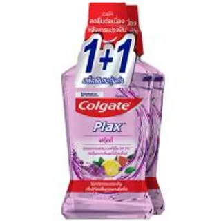 คอลเกตน้ำยาบ้วนปากพลักซ์ฟรุ้ตตี้ 750มล. แพค 2 Colgate Plax Fruity Mouthwash 750ml. Pack 2 (8850006939475)