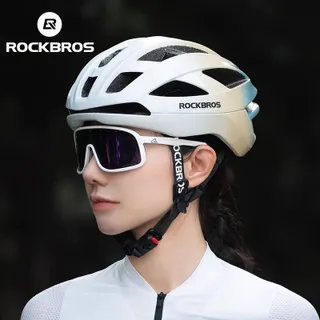 หมวกกันน็อคปั่นจักรยาน, ROCKBROS, สำหรับผู้ชายและผู้หญิง, การออกแบบแม่พิมพ์แบบบูรณาการ, การดูดซับแรงกระแทก, ระบายอากาศได้, ปรับได้, เหมาะสำหรับ MTB และจักรยานเสือหมอบ, อุปกรณ์หมวกนิรภัย