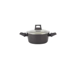 AMERCOOK AVOCADO หม้อก้นลึก Non-Stick พร้อมฝา 20 CM.สีน้ำตาลเขียว (MKP1872551)