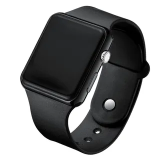 VINTLOOK <จัดส่ง 24 ชั่วโมง>นาฬิกาดิจิตอล LED แฟชั่นสายซิลิโคนผู้ชายและผู้หญิงนาฬิกาอิเล็กทรอนิกส์คู่สไตล์ย้อนยุคนาฬิกา ผู้หญิง