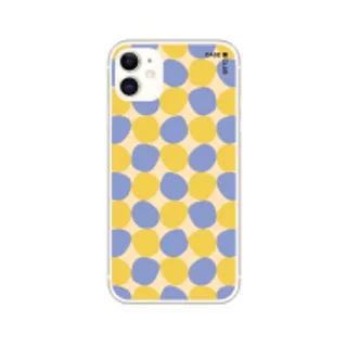 iPhone 11 Clear Case Yellow Stack Polka Dots (88528790006278852879902839)