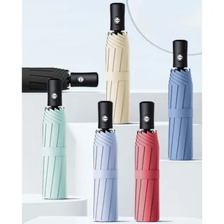 ร่มสีพื้นออโต้อัตโนมัติ และ ร่มธรรมดา กันฝนกันแดดกัน UV สีพื้น ทันสมัย พกพาสะดวก น้ำหนักเบา Umbrella ระบบเปิด-ปิดออโต้
