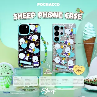 [For iPhone MS & Samsung Pochacco] Pochacco Collection เคสสำหรับไอโฟนแถมสายห้อยเคส S23/S24/S25/S26 Ultra สำหรับไอโฟน