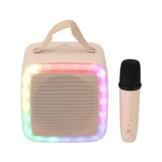 ลำโพงบลูทูธ QPLUS LED mini Cube II with MIC Cream (8856818541196)