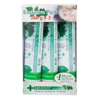 เดนทิสเต้ยาสีฟันพลัสไวท์หลอดบีบ 160กรัม แพค 3 Dentiste Plus White Tube 160g. Pack 3 (9300807527856)