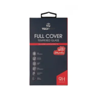 ฟิล์มกันรอย TECHPRO iPhone 15 Pro Max TG FF Black (F+B) (8857844518930)