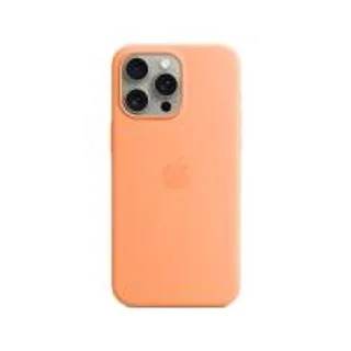 Apple iPhone 15 Pro Max Silicone Case with MagSafe - Orange Sorbet (194253940159)