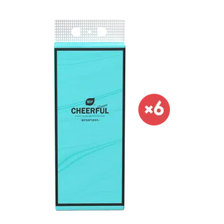 【ในกล่องมี 6 ถุงใหญ่】Botare ทิชชู แบบ แขวน CHEERFUL BLUE GB/T 20808 ทิชชู่แบบดึงแขวนได้ ดีลักซ์ คอมฟอร์ท กระดาษทิชชู่ หนา 4 ชั้น 1280 แผ่น ทิชชู่ ไม่แตก
