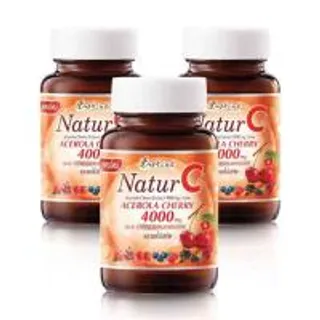 B Shine NaturC บรรจุ 30 เม็ด แถม5เม็ด(ภายในขวด) แพ็ก3กระปุก แถมฟรี มารีน คอลลาเจน เปปไทด์ (339406-704006010)