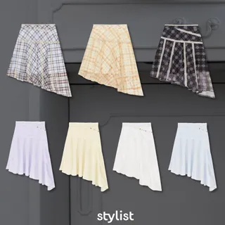 (จัดส่งภายใน 15-30 วัน) STYLIST - Sena, Seni Skirts/Skorts 004 กระโปรงผู้หญิงแต่งลูกไม้