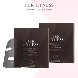 [โฉมใหม่!] HER HYNESS INSTANT GLOW BLACK MASK มาส์กดำผิวโกลว์ ใน 40 นาที