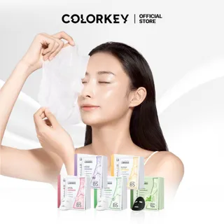 [พร้อมส่งจากไทย] 1กล่องx10ชิ้น COLORKEY LUMINOUS FACIAL MASK แผ่นมาส์กบำรุงผิวหน้า 4 สูตร โปรวิตามิน B5 พลัส