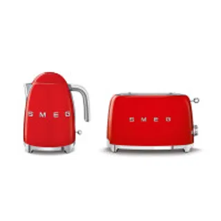 SMEG เครื่องปิ้งขนมปัง และ กาต้มน้ำ 1.7 ลิตร สีแดง (MKP1368142)